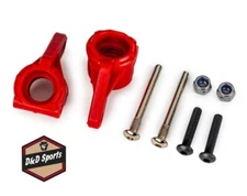Traxxas 9137-RED - Steering Blocks Red Extreme Heavy Duty (Slash Modified)