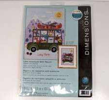 Dimensions 70-75970 Little Adventurer Birth Record Counted Cross Stitch Kit 9x12