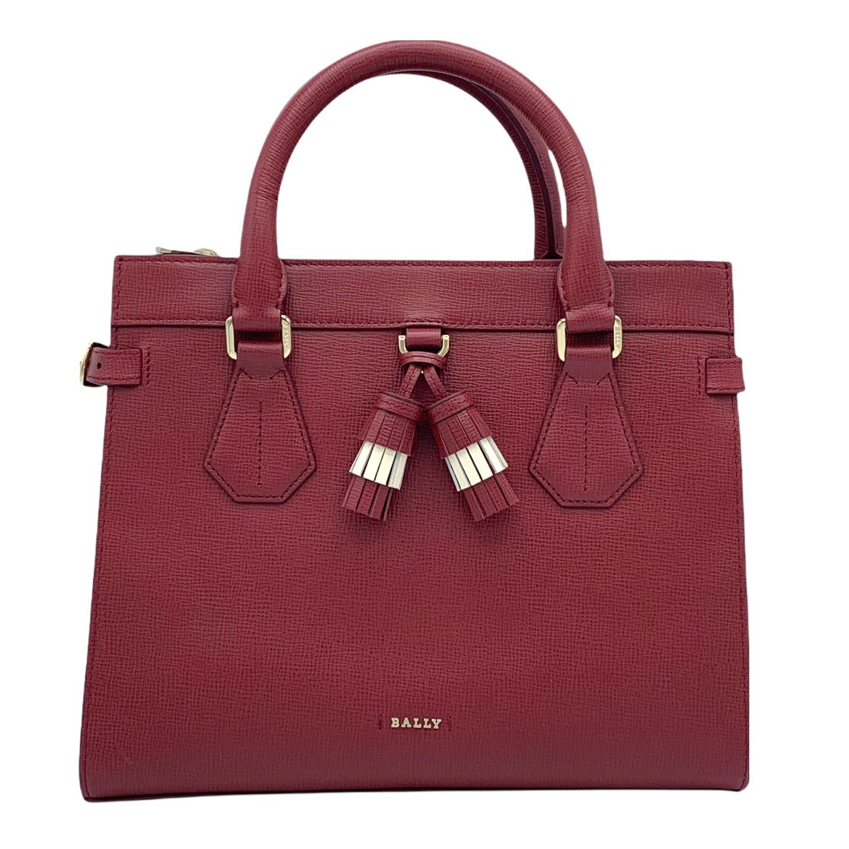 BALLY WOMEN SATCHEL CROSSBODY STYLE TABY SM O/154 IN RED CALF