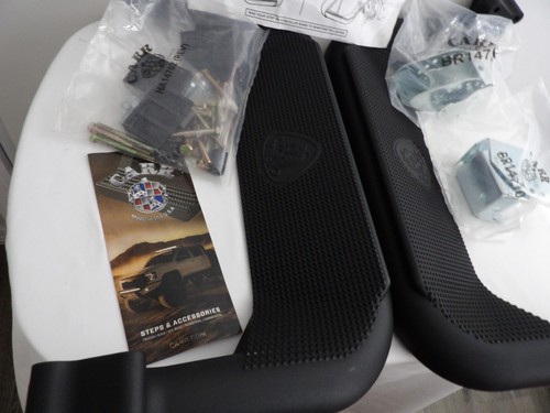 PAIR CARR SUPER HOOP BLACK FOLD MULTI MOUNT STEP TOYOTA JEEP DODGE SPRINTER NIP - Picture 2 of 7