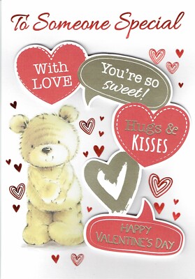 JEMAND BESONDERE VALENTINSTAGSKARTE Qualität Valentinstag süß Bär Design