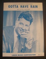Gotta Have Rain by Max Bygraves sheet music Roy Erwin