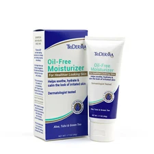 TriDerma Oil-Free Moisturizer for Acne Prone Skin with Aloe, Tulsi and Green Tea