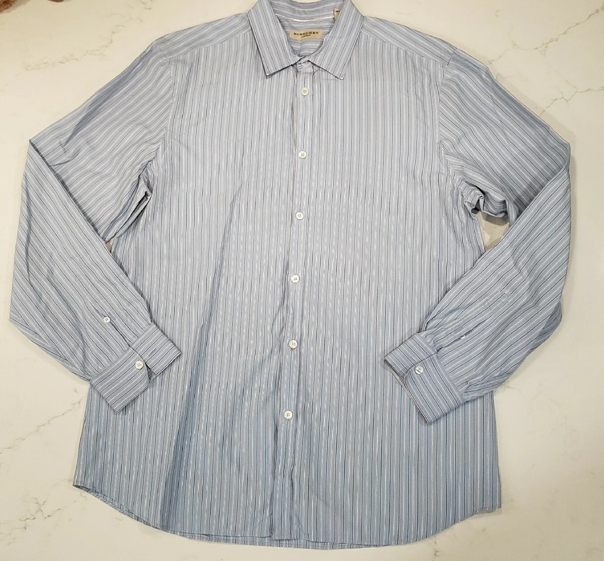 Burberry mens sale shirt blue