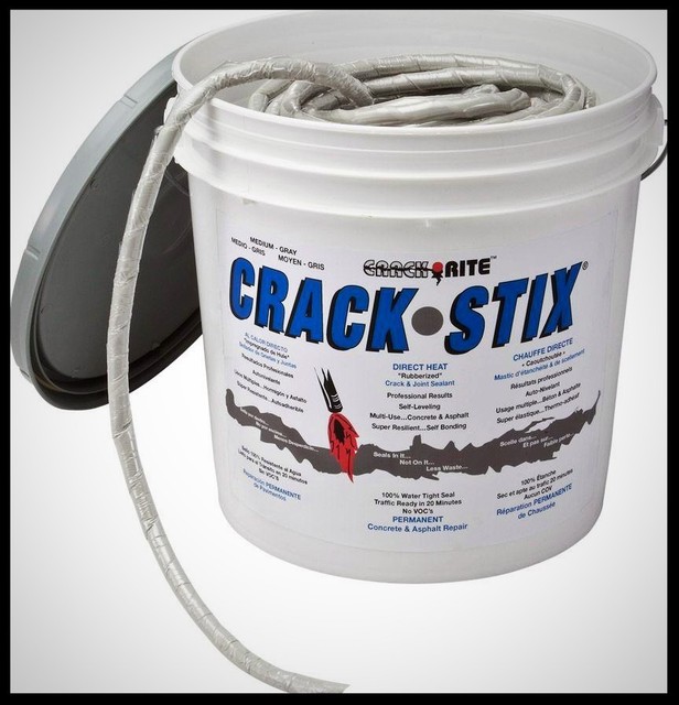 Concrete Joint Crack Filler 16 lb 125 ft Driveway Permanent Rubber