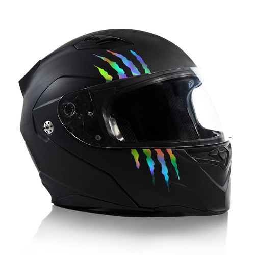 Aufkleber Monster Kralle Kratzer Motorradhelm Helm Sticker Hologramm K173 - 第 1/7 張圖片