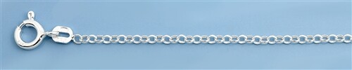 Sterling Silver 2 mm Rolo Ankle Bracelet 9" - 10" - Free Gift Packaging