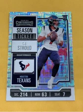 2023 Panini Contenders CJ Stroud Rookie Season Ticket Mojo Foil RC #40 MD843