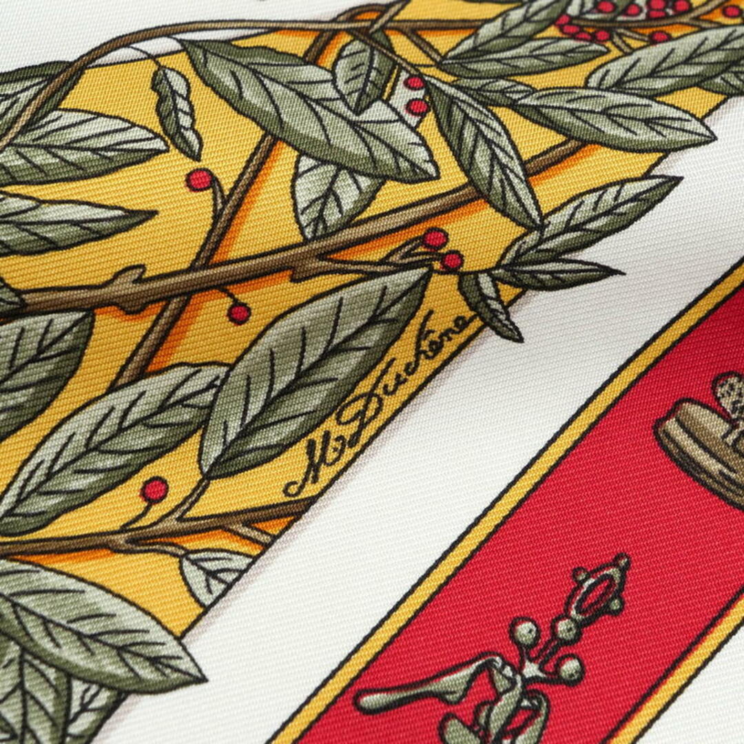 HERMES Carre 90 Le Songe de Poliphile Silk Scarf Red W 90cm