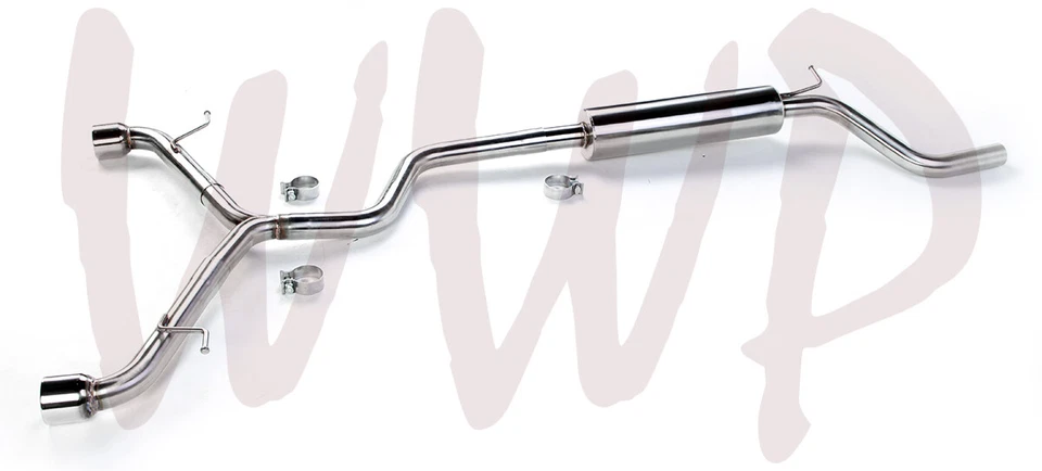 Sistema de escape doble CatBack de acero inoxidable para Volkswagen GTI 2.0T MK7 15-17 Foto 2 de 3