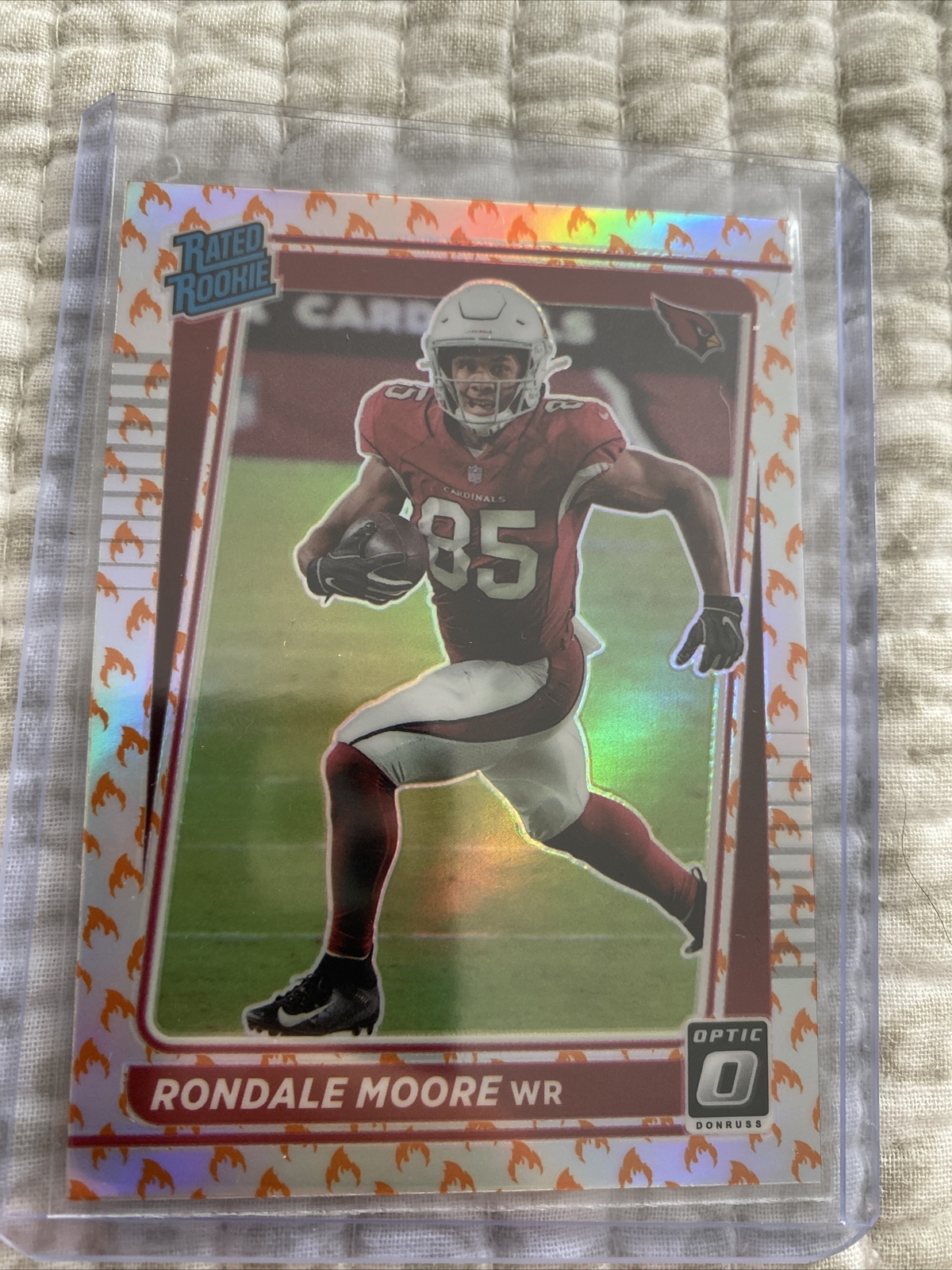 2021 Donruss Optic Rondale Moore Rated Rookie #217 FIRE PRIZM CASE HIT SP 🔥