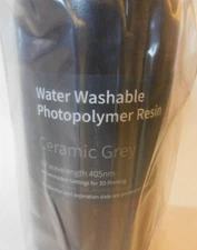 Elegoo Water Washable 3D Printer Resin 1000g UV Wavelength 405nm Ceramic Grey 