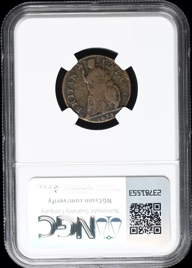 Король Карл II 1673 AD Фартинг, Англия 1660-1685 монета 1/4p G Великобритании NGC тонкий - Изображение 4 из 4