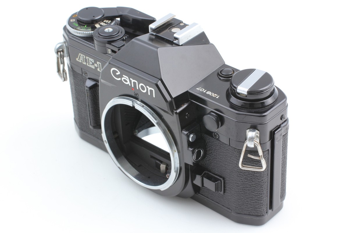 Exc+5] Canon AE-1 Black SLR W/ FD 50mm F1.4 SSC Lens From