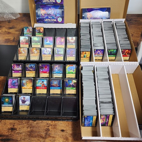 Disney Lorcana Bulk Lot 160 Cards, 140 C/U, 10 R, 10 Holo Mixed Chapters 1-6