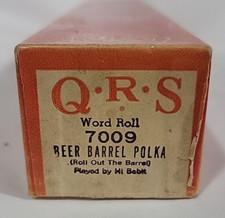 Vintage QRS #7009 Beer Barrel Polka Roll Out the Barrel Player Piano Music Roll