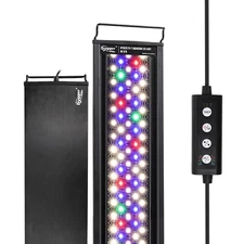 hygger 24/7 Lighting Aquarium LED Light 18 24 30 36 48" Fish Tank Brightness