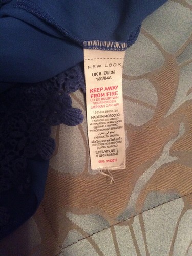 Ladies New Look Top Size 8 - Picture 6 of 7