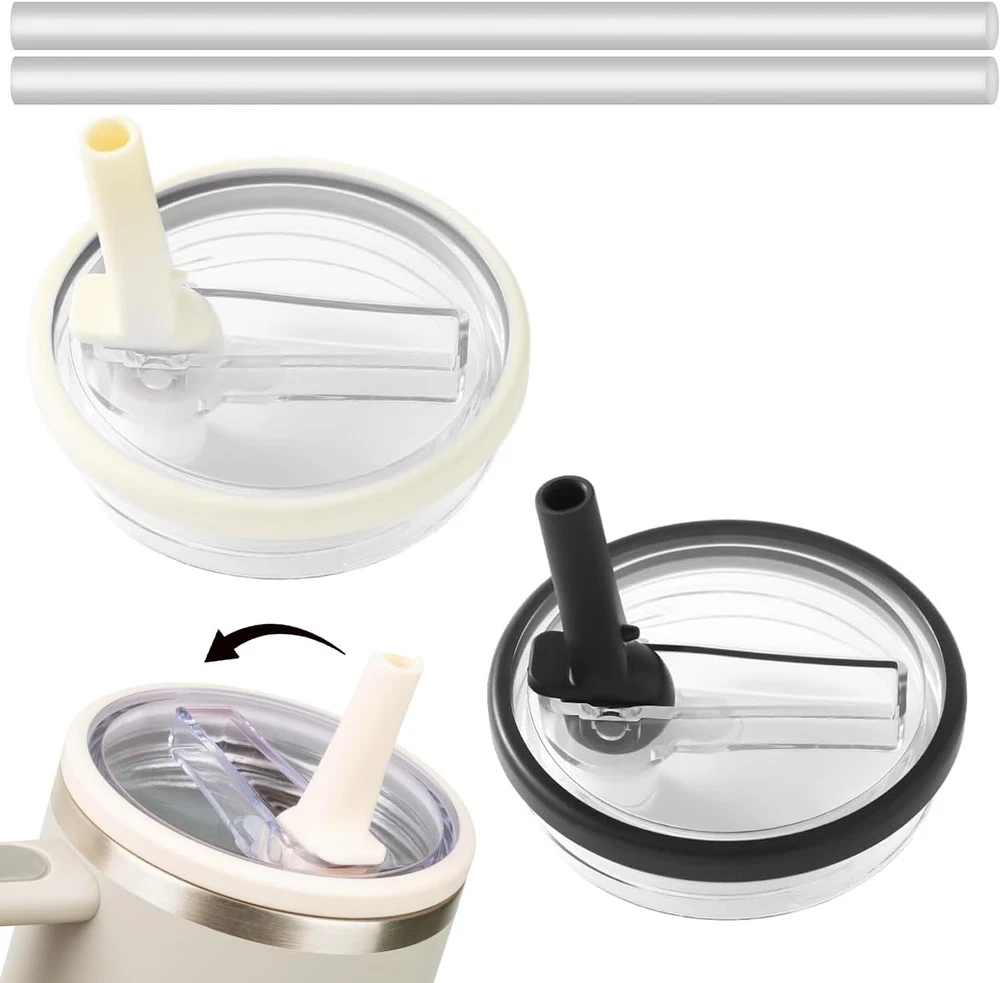 Tumbler Flip Straw Lid, Leak Proof, Replacement For Quencher, H2.0 Flow State