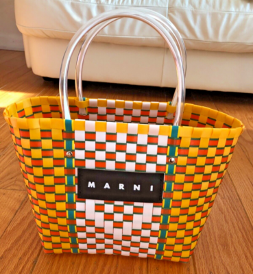 Auth Marni Woven Basket Bag Multi Color | eBay Auth Marni Woven Basket Bag Multi Color | eBay
