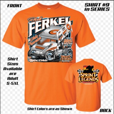 New Sprint Legends Rick Ferkel #0 Kear's Speed Shop Sprint Car T-Shirt