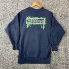 Vintage Mekong Delta Sweater Adult Extra Large Blue Sweatshirt Medallion 80s USA