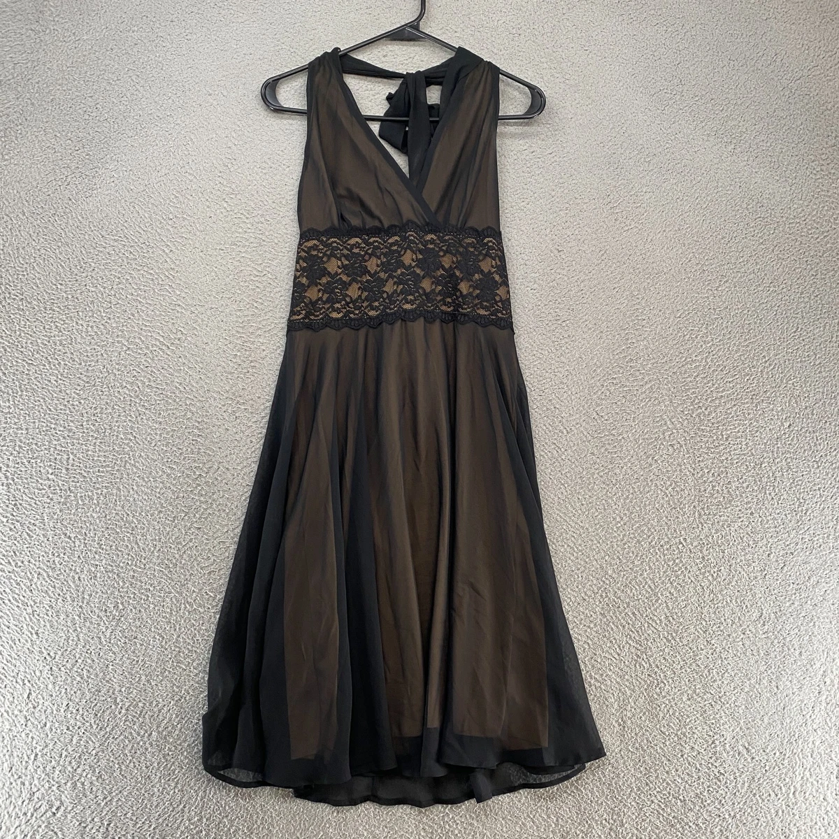 sachin and babi light blue dress connected apparel | Dresses | Connected Apparel Size P Black Evening Dress  With Sequin Embellished Top