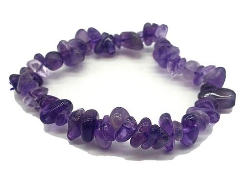 Bracelet Baroque Fin - Améthyste Qualité AAA