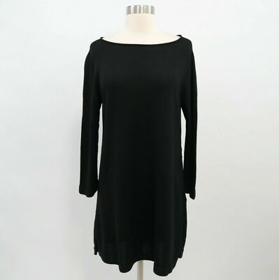 boat neck lantern sleeve sweater dress