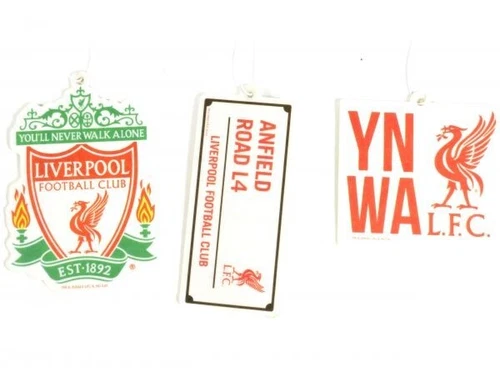 Liverpool Three Pack Car Air Freshener Liverbird, Street Sign, YNWA NEW & SEALED