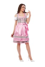 0348 Dirndl Oktoberfest German Austrian Dress Sizes: 32.34.36.38.40.42.44.46