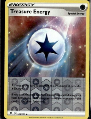 2021 Sword & Shield Evolving Skies Treasure Energy 165/203 Reverse Holo