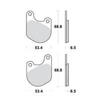 TRW BremsbeläGe Passend FüR Harley Davidson XLH 1000 Sportster Bj. 1979-1983