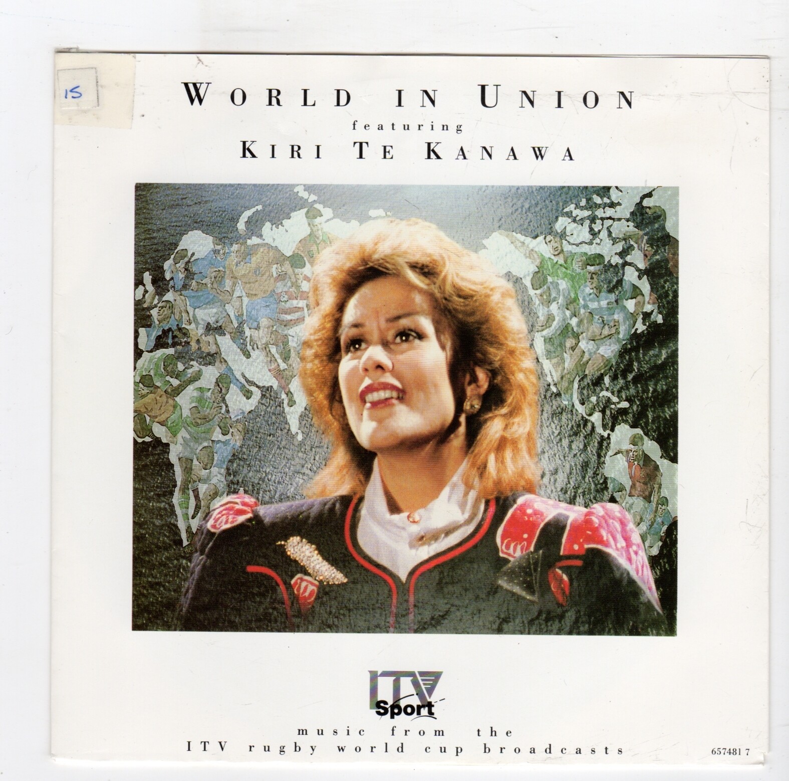(R976) World In Union ft Kiri Te Kanawa, ITV Rugby music - 1991 - 7 inch vinyl
