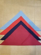 SOLID COLOR BANDANA, 100% COTTON 22" x 22" (RED,NAVY BLUE, BURGUNDY)