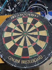 Vintage Harvard Sports professional bristle dart board 18" Tournament Ready