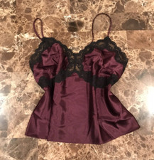 Victoria's secret Vtg Golden Label Medium Satin Top Babydoll Vampy Whimsygoth 