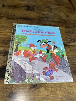 Vintage 1976 Favorite Nursery Tales Gingerbread Man Goose A Little Golden Book