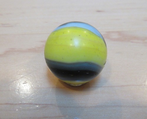 MARBLE KING HYBRID BUMBLEBEE PATCH & RIBBON 7/8" .875" RAINBOW MACHINE MADE MINT - Picture 6 of 8