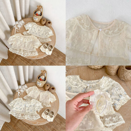 Baby Mädchen Boler Lässig Vertuschung Süß Strickjacke Patchwork Oberbekleidung - Picture 4 of 38
