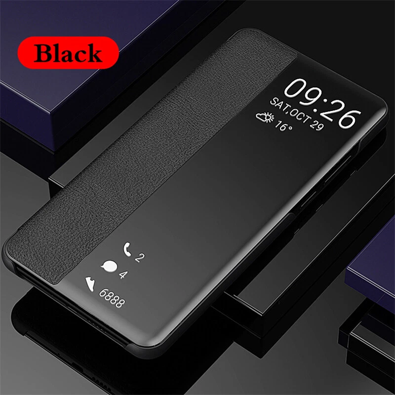 Lo último para Huawei Mate 30 20X 20 Pro 10 Pro Smart View Funda de cuero abatible para teléfono Foto 3 de 4