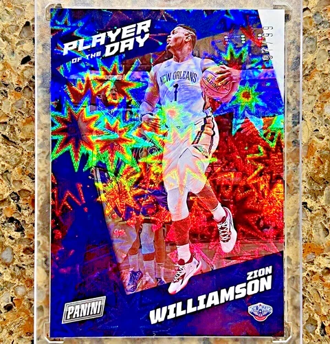 Zion Williamson 2021-22 Panini Player of the Day KABOOM /99 New Orleans Pelicans