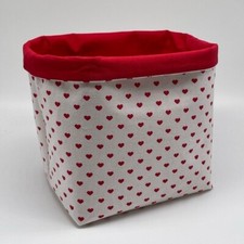 Handmade Valentine s Day Decor / Valentines Basket / Storage and Organizer Bin
