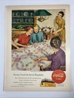 VTG 1950's One-Page Advertisement~ Coca Cola Serving Coke serves Hospitality