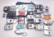 Untested Bulk Lot of 30 Canon Nikon Olympus Sony Casio HP Kodak Digital Cameras