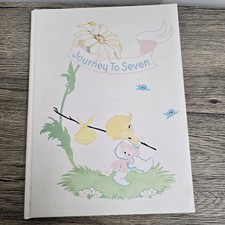 Vintage Baby Memory Book Journey to Seven 1947 Boy Girl Record Unisex Pastel