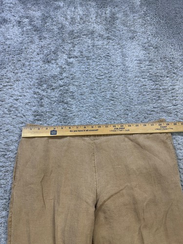 J Jill Hose Damen Medium hellbraun Leinen Mid Rise Cropped Stretch Pull On Beachy Boho - Bild 8 von 12