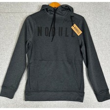 NWT NOBULL Hoodie Women Small GrayTraining Sweatshirt Pullover Logo Minnie