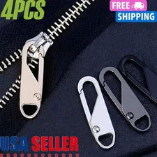 Zipper Slider Puller 4pcs Instant Zipper Repair Kit Pull Replacements Handle US