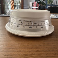 1990 Vintage Weight Watchers Round Food Scale Switzerland Works Clean
